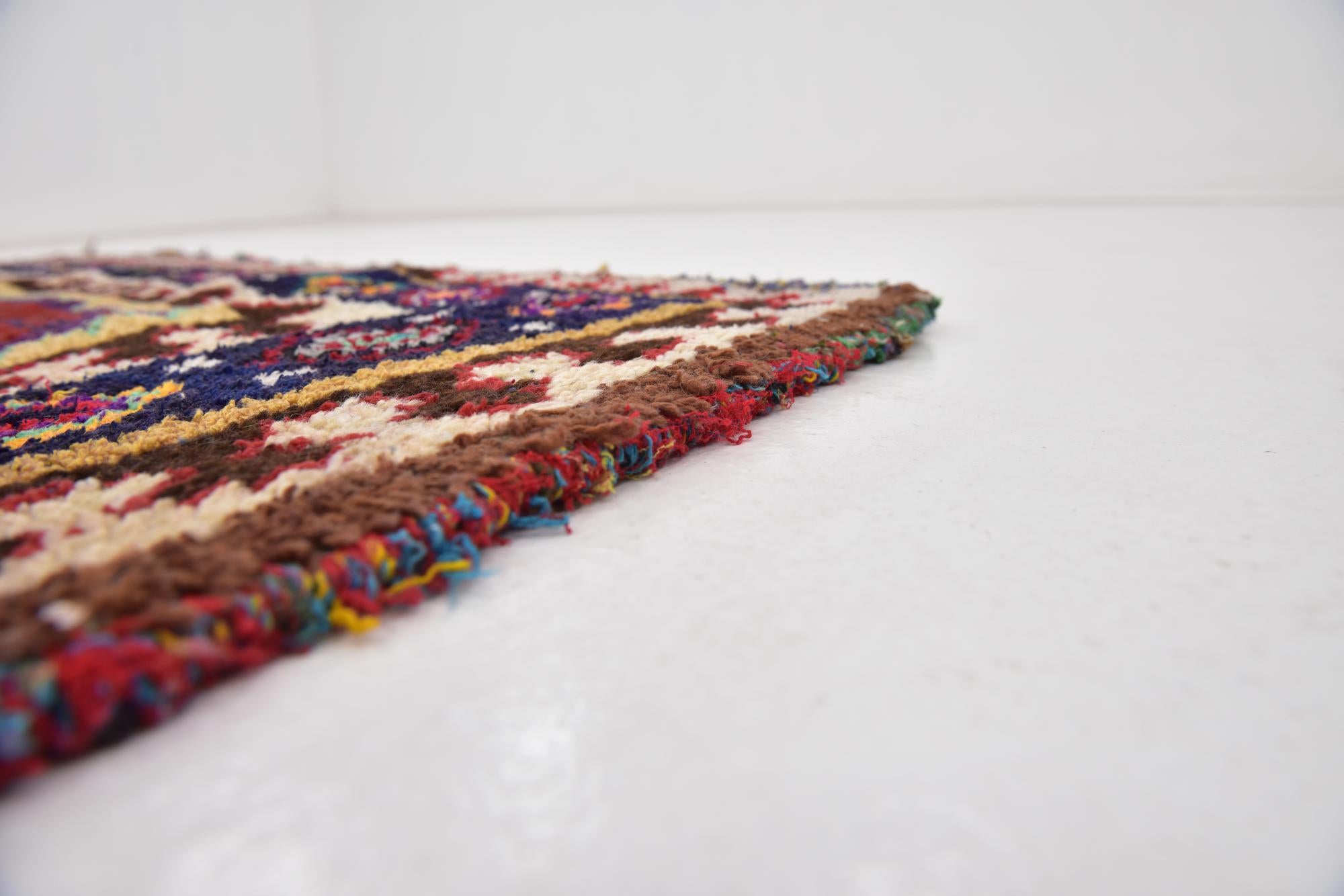 5' 4 x 11' 6 Hand Knotted Moroccan Wool Runner Rug