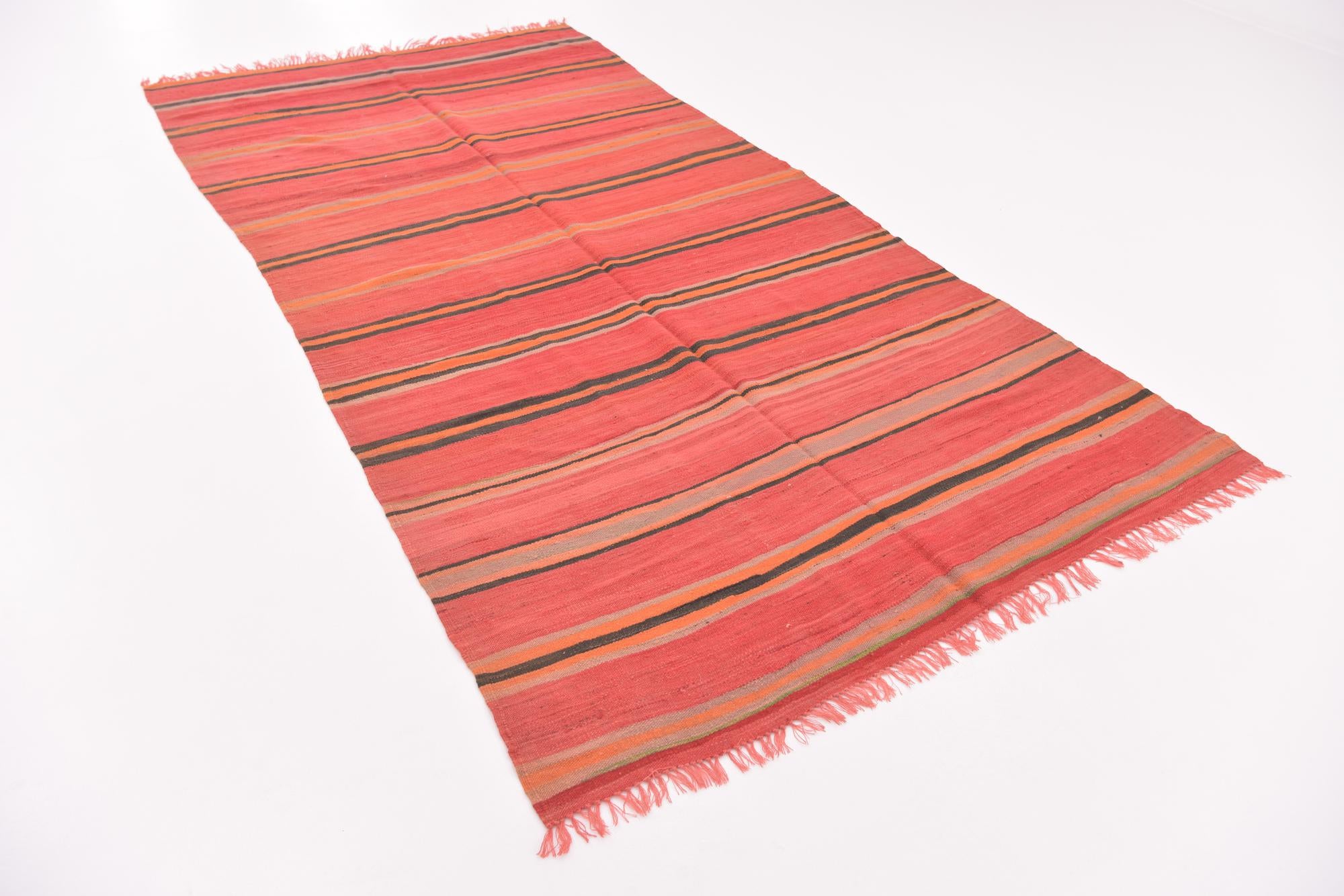 5' 3 x 10' 6 Hand Knotted Moroccan Wool Runner Rug