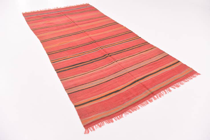 Detail image of 5' 3 x 10' 6 Hand Knotted Moroccan Wool Runner Rug