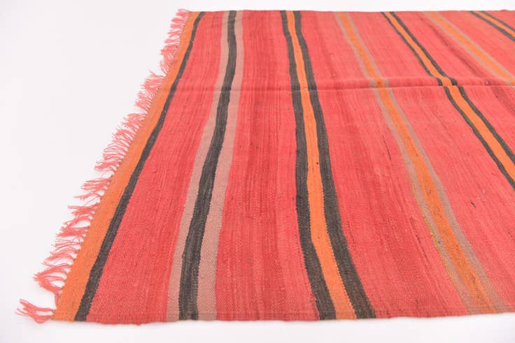 Detail image of 5' 3 x 10' 6 Hand Knotted Moroccan Wool Runner Rug