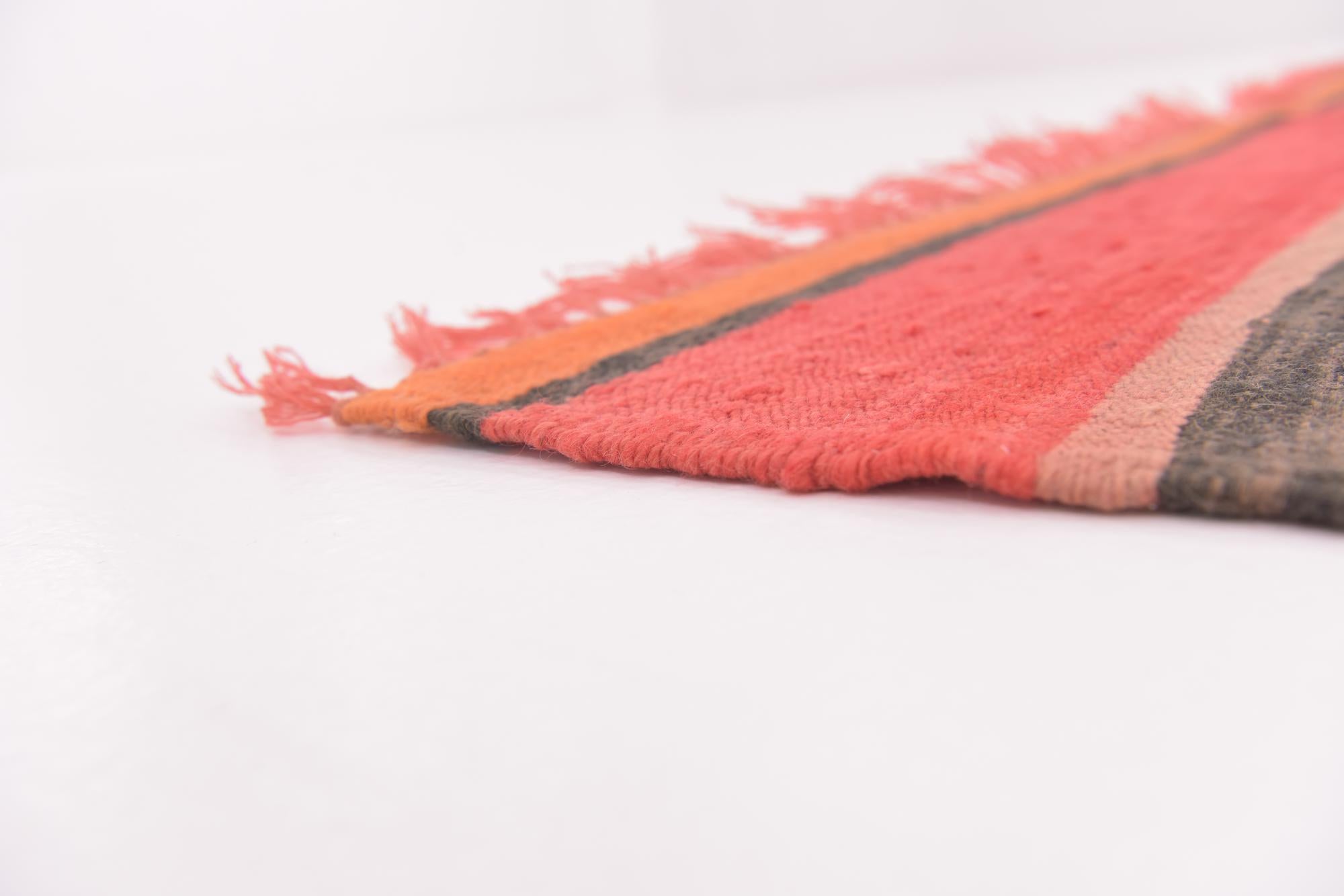 5' 3 x 10' 6 Hand Knotted Moroccan Wool Runner Rug