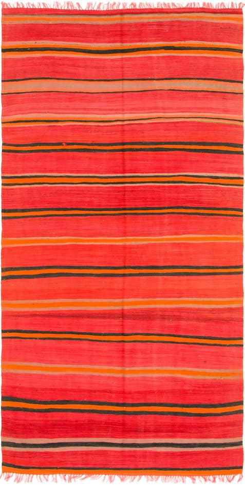 Detail image of 5' 3 x 10' 6 Hand Knotted Moroccan Wool Runner Rug