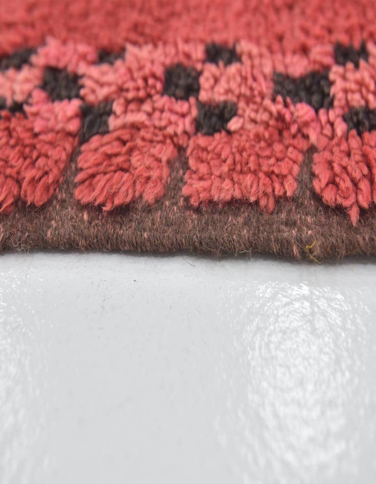 Detail image of 5' 9 x 12' 3 Hand Knotted Moroccan Wool Runner Rug