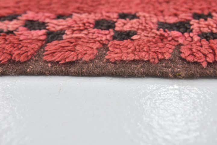 5' 9 x 12' 3 Hand Knotted Moroccan Wool Runner Rug