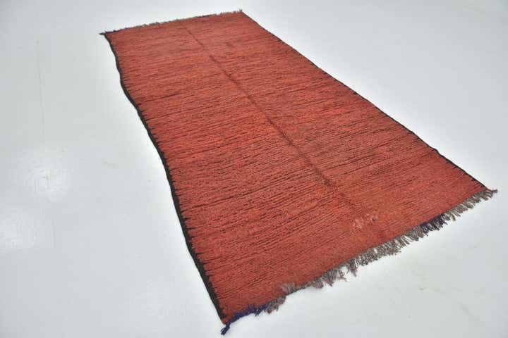4' 10 x 9' 10 Hand Knotted Moroccan Wool Runner Rug