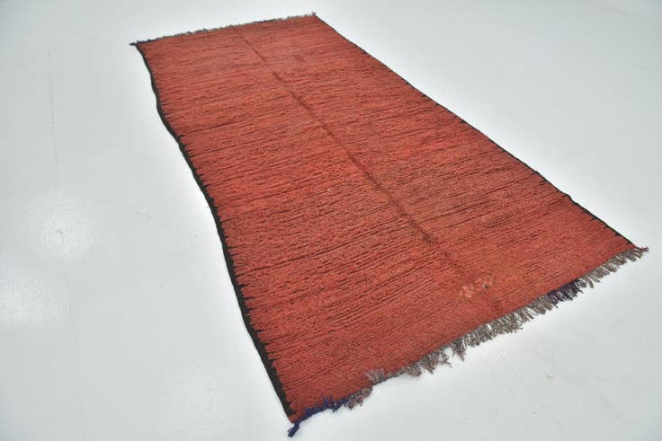 Detail image of 145cm x 300cm Hand Knotted Moroccan Wool Runner Rug