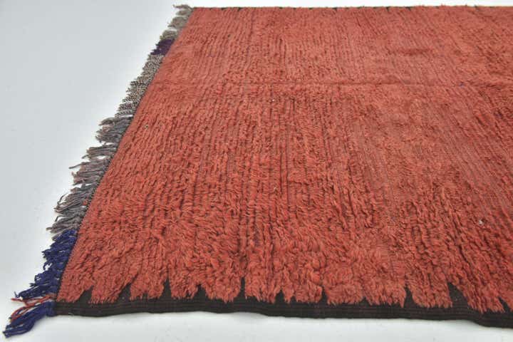 4' 10 x 9' 10 Hand Knotted Moroccan Wool Runner Rug