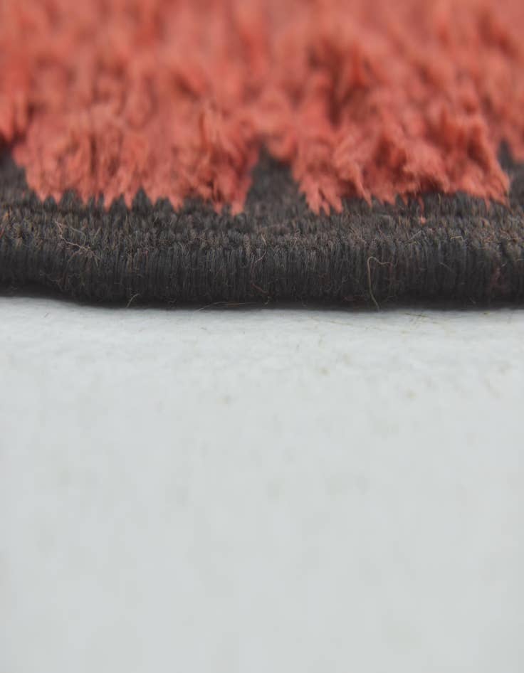 Detail image of 4' 10 x 9' 10  Hand Knotted Moroccan Wool Runner Rug