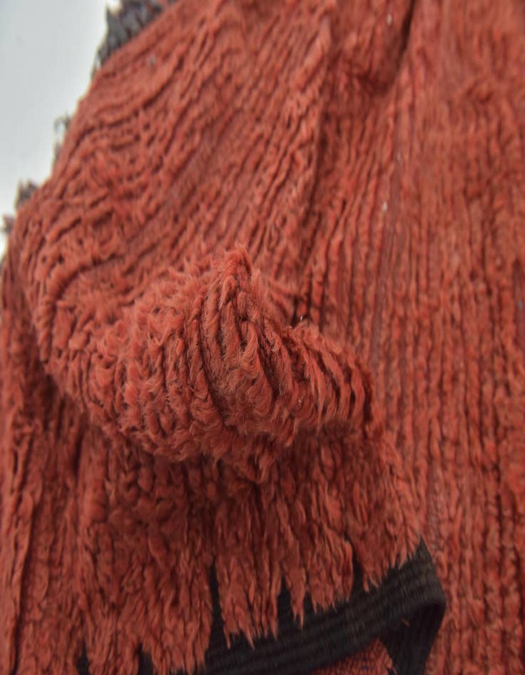 Detail image of 4' 10 x 9' 10  Hand Knotted Moroccan Wool Runner Rug