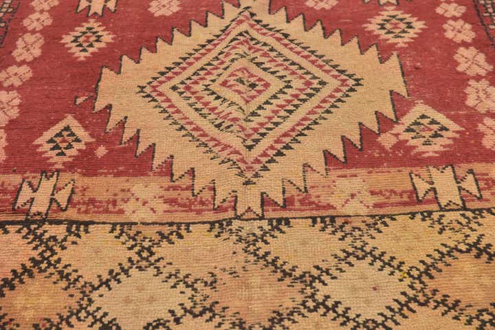 5' 4 x 9' 6 Hand Knotted Moroccan Wool Runner Rug