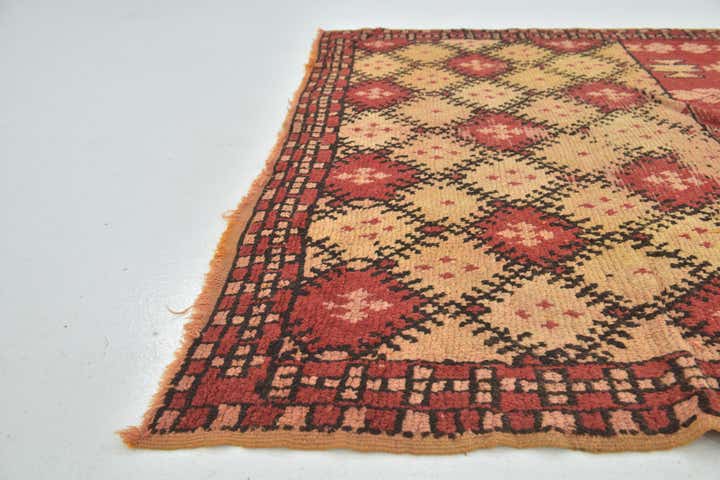 5' 4 x 9' 6 Hand Knotted Moroccan Wool Runner Rug