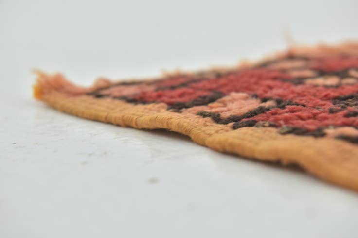 Detail image of 5' 4 x 9' 6 Hand Knotted Moroccan Wool Runner Rug