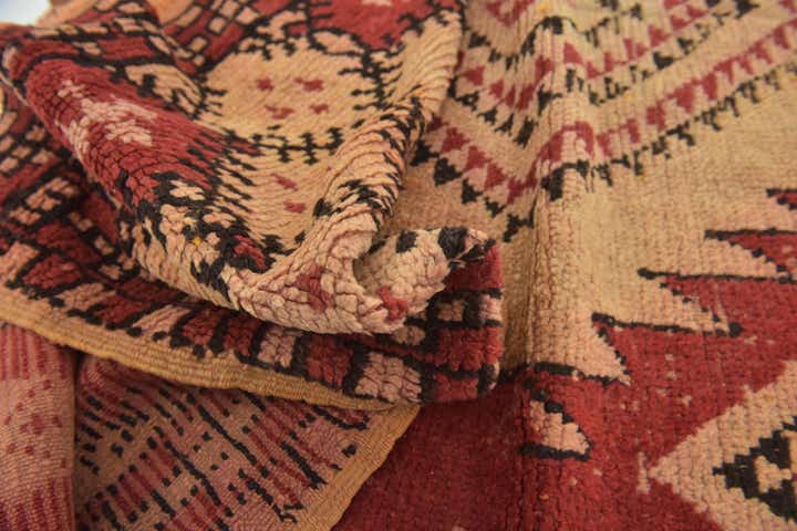 5' 4 x 9' 6 Hand Knotted Moroccan Wool Runner Rug