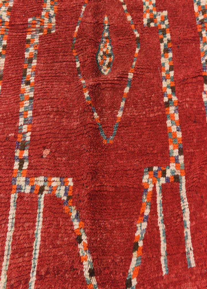5' 4 x 13' 2 Hand Knotted Moroccan Wool Runner Rug