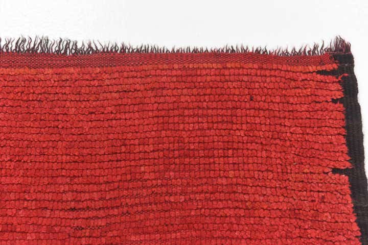 4' 10 x 12' 5 Hand Knotted Moroccan Wool Runner Rug