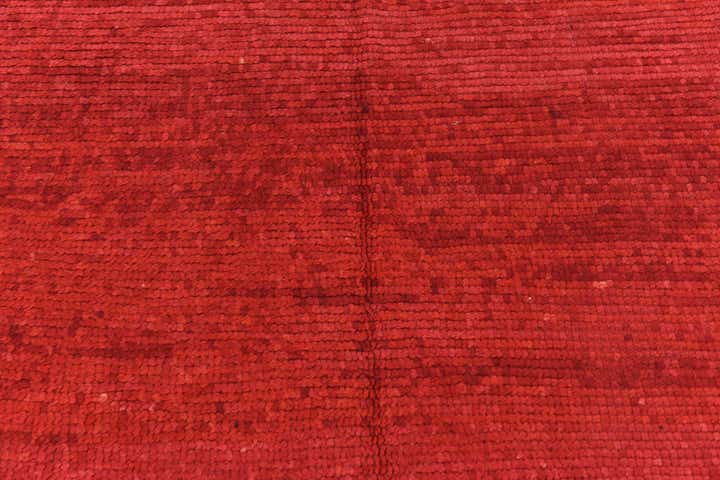4' 10 x 12' 5 Hand Knotted Moroccan Wool Runner Rug