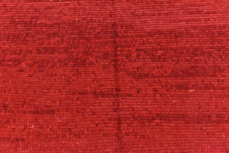 Detail image of 4' 10 x 12' 5 Hand Knotted Moroccan Wool Runner Rug