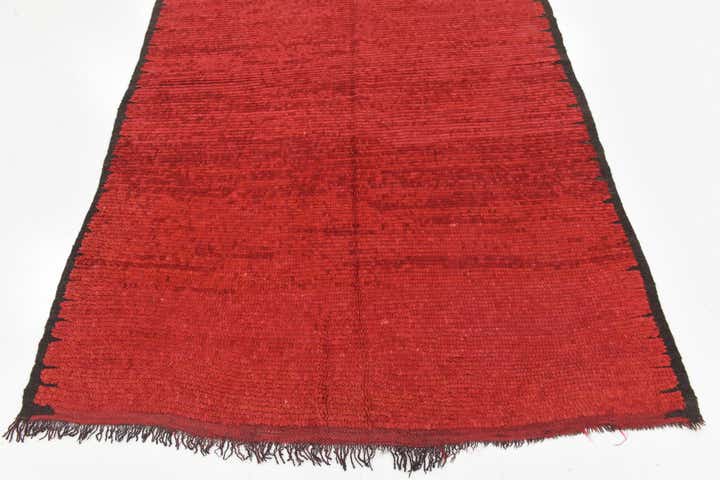 4' 10 x 12' 5 Hand Knotted Moroccan Wool Runner Rug