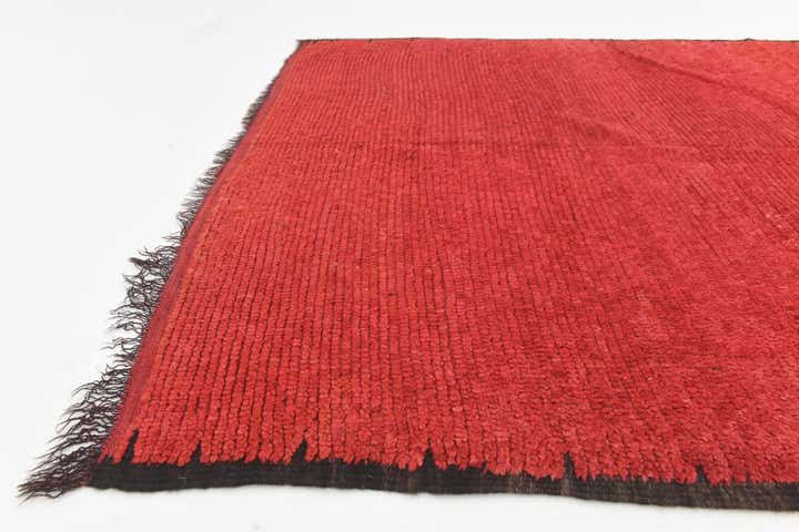 4' 10 x 12' 5 Hand Knotted Moroccan Wool Runner Rug