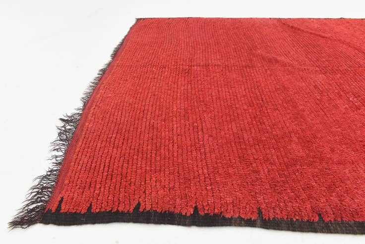 Detail image of 4' 10 x 12' 5 Hand Knotted Moroccan Wool Runner Rug