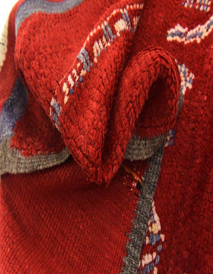 Detail image of 5' 4 x 11' 10  Hand Knotted Moroccan Wool Runner Rug