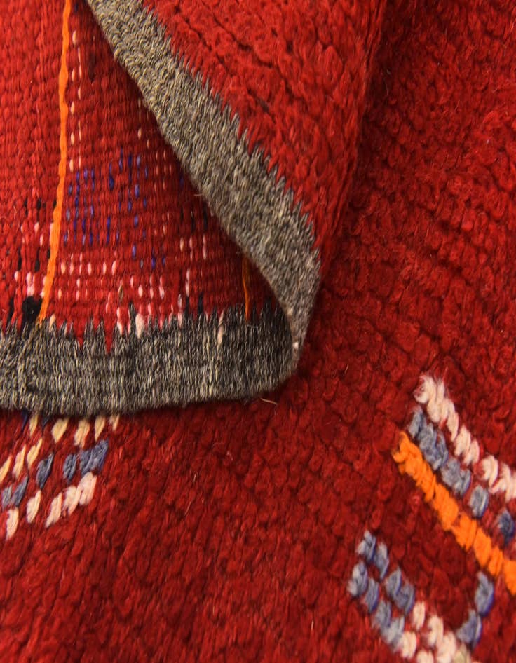 Detail image of 5' 4 x 11' 10  Hand Knotted Moroccan Wool Runner Rug