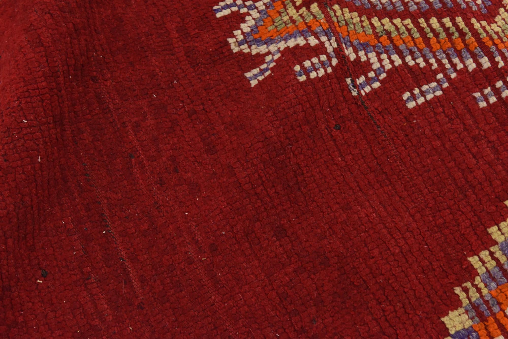 5' 9 x 13' 9 Hand Knotted Moroccan Wool Runner Rug