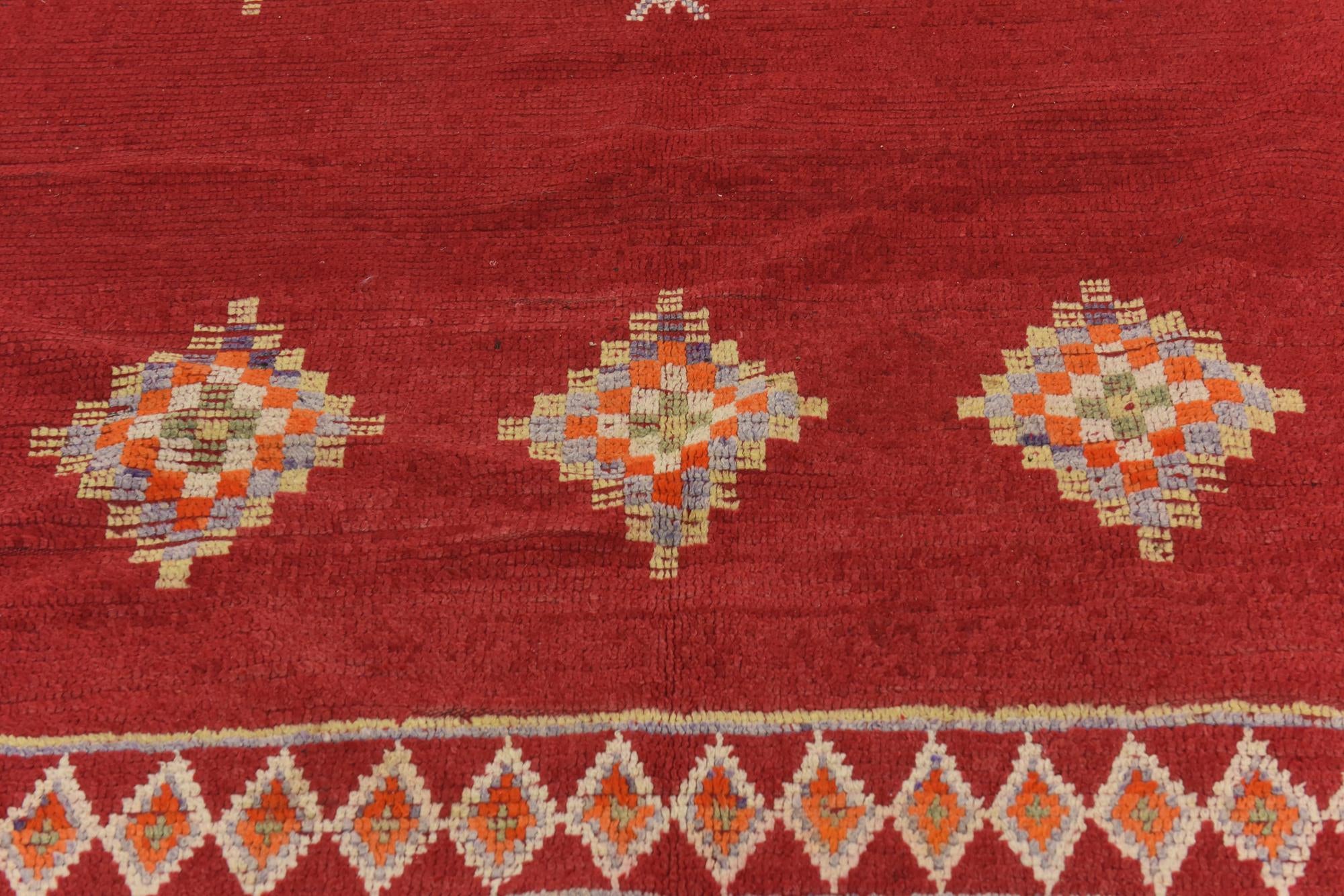 5' 9 x 13' 9 Hand Knotted Moroccan Wool Runner Rug