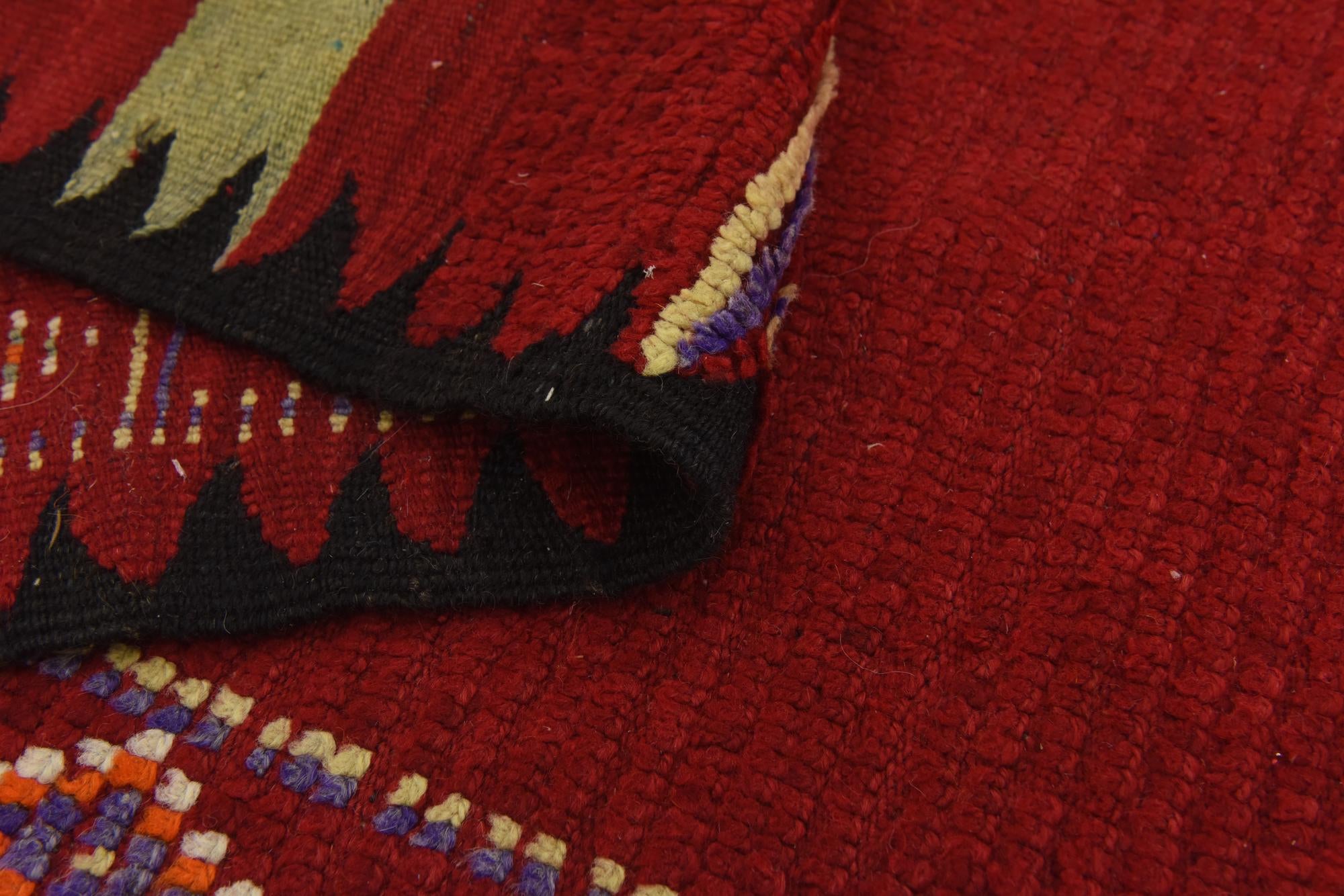 5' 9 x 13' 9 Hand Knotted Moroccan Wool Runner Rug