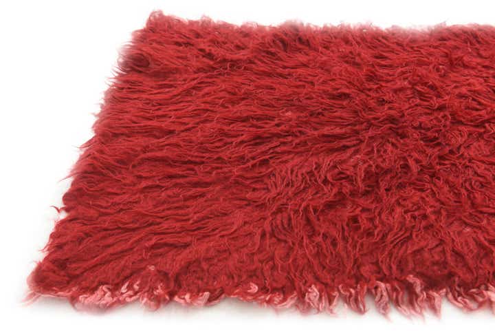 2' x 4' 3 Hand Knotted Moroccan Wool Runner Rug