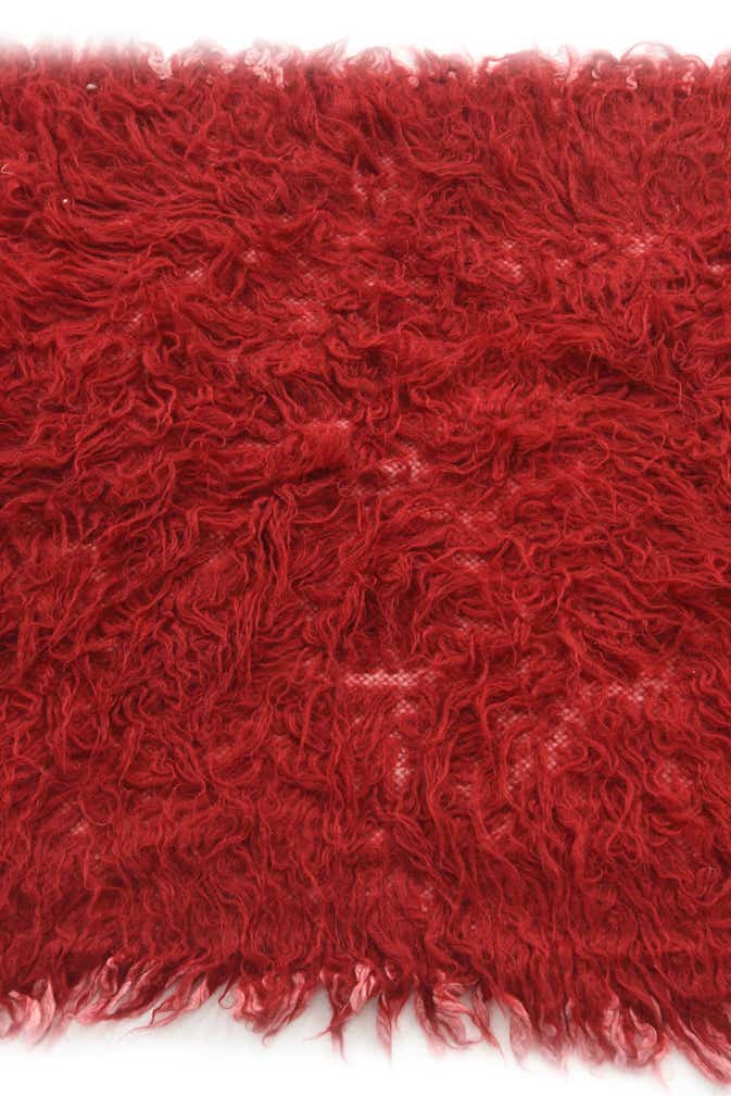2' x 4' 3 Hand Knotted Moroccan Wool Runner Rug
