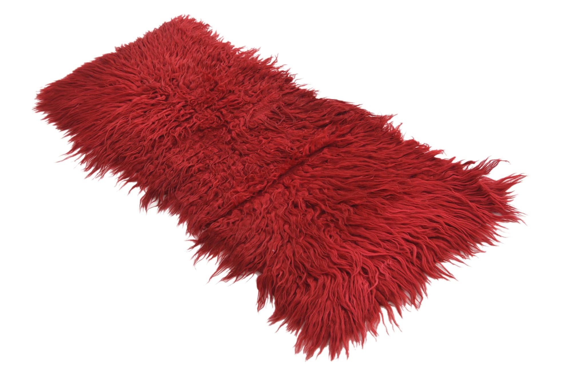 2' 2 x 5' 5 Hand Knotted Moroccan Wool Runner Rug