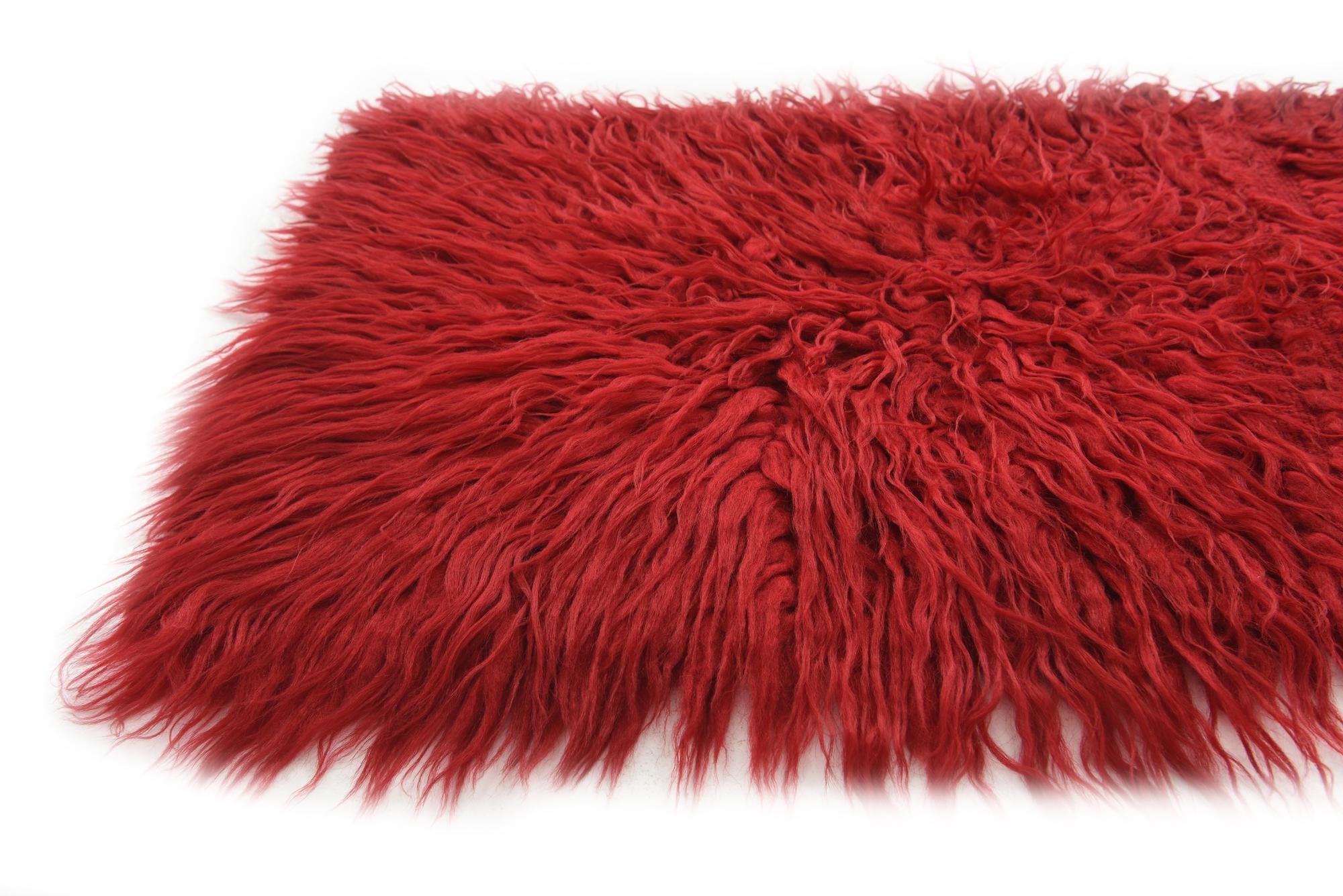 2' 2 x 5' 5 Hand Knotted Moroccan Wool Runner Rug