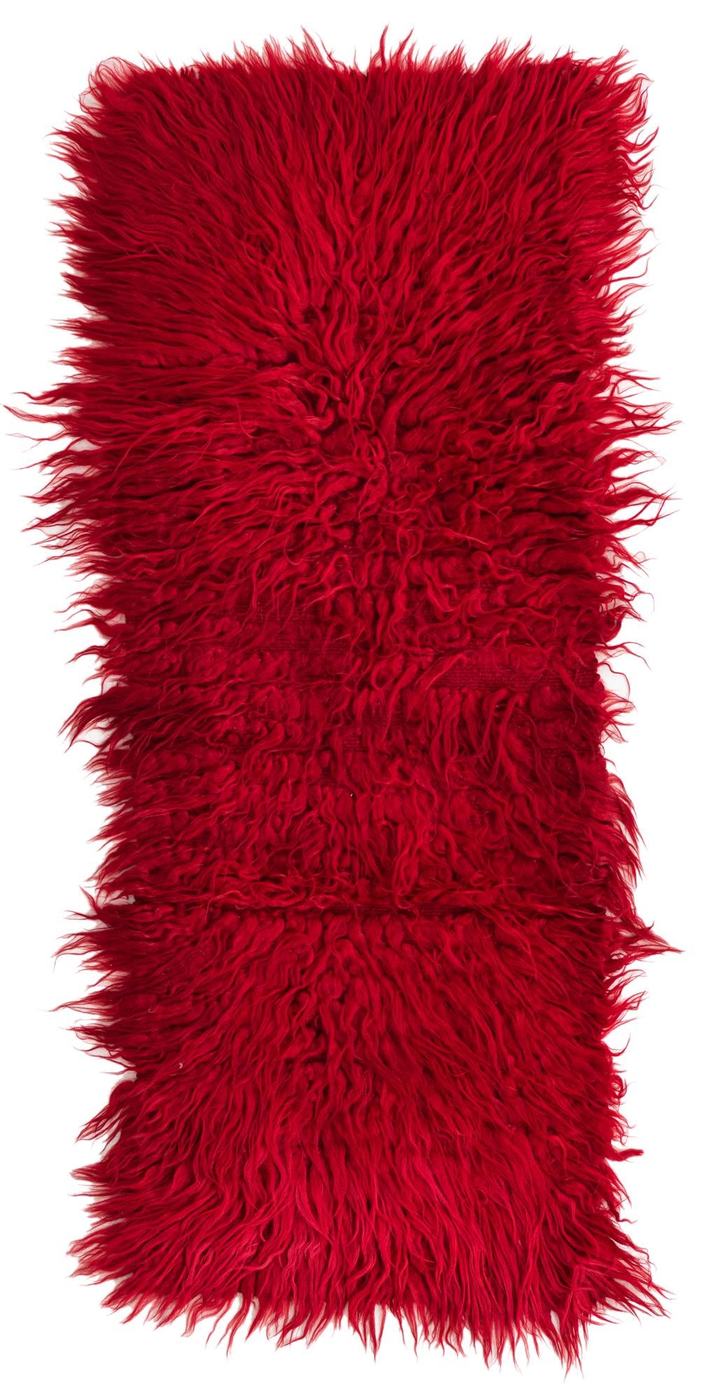 2' 2 x 5' 5 Hand Knotted Moroccan Wool Runner Rug
