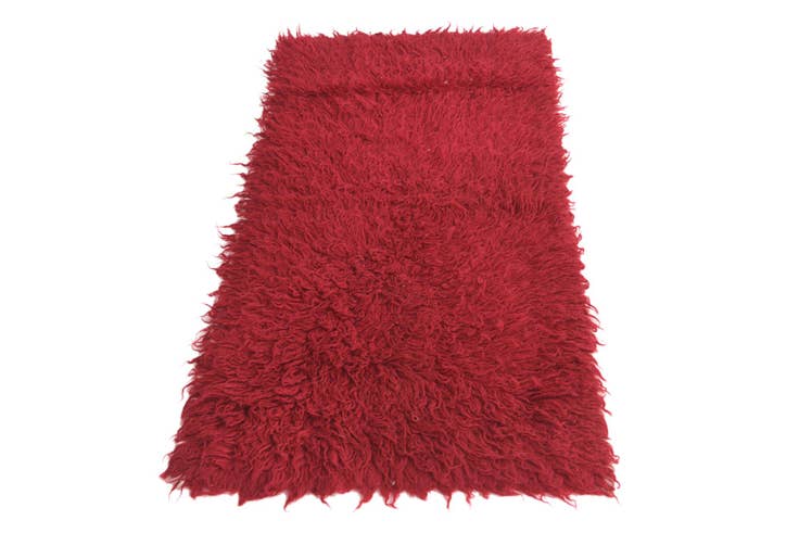 Detail image of 2' 3 x 4' 3 Hand Knotted Moroccan Wool Runner Rug