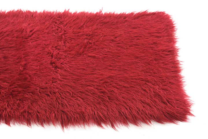 2' x 4' 2 Hand Knotted Moroccan Wool Runner Rug
