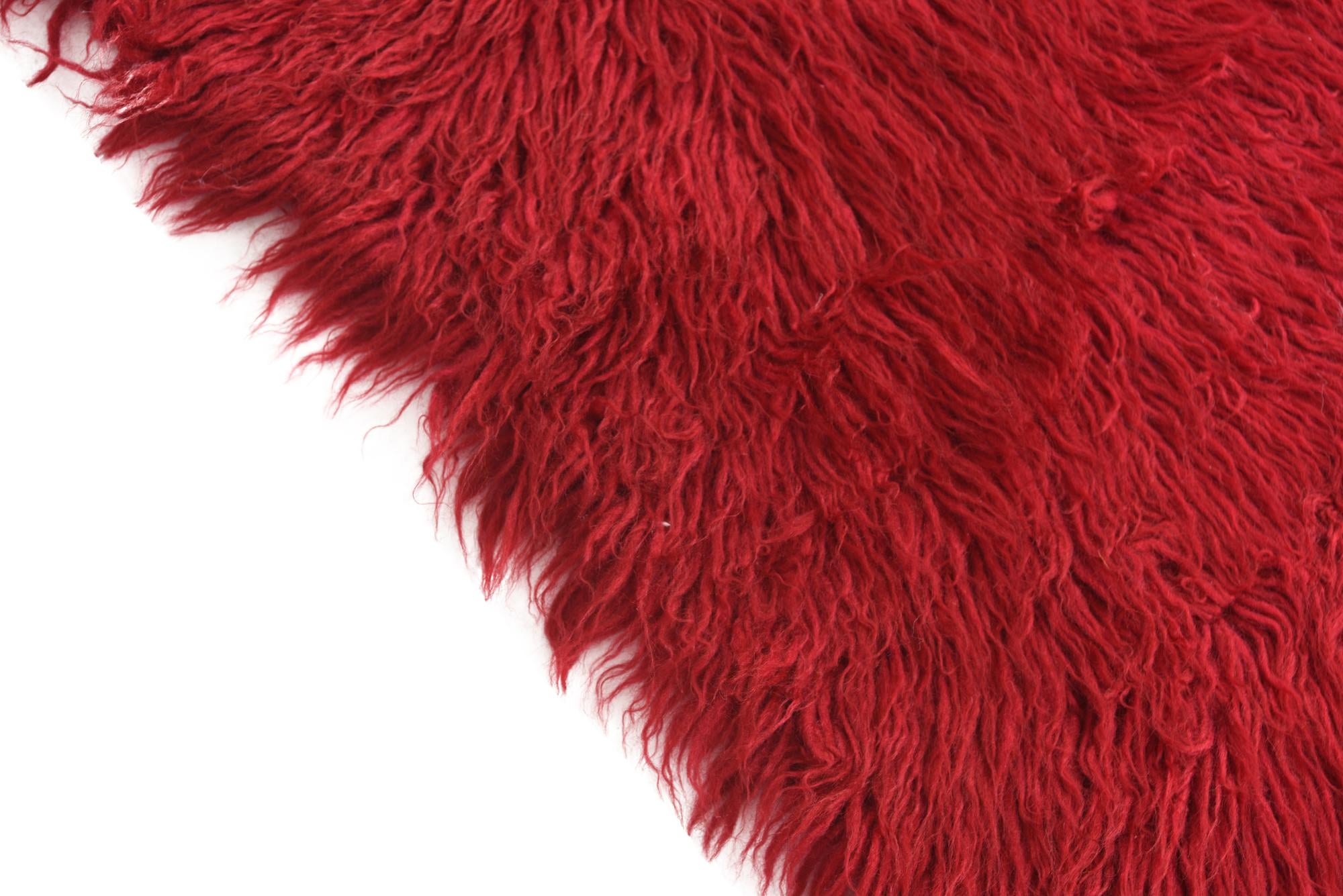 2' x 4' 2 Hand Knotted Moroccan Wool Runner Rug