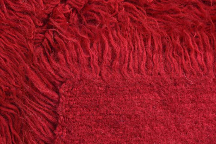 2' x 4' 2 Hand Knotted Moroccan Wool Runner Rug