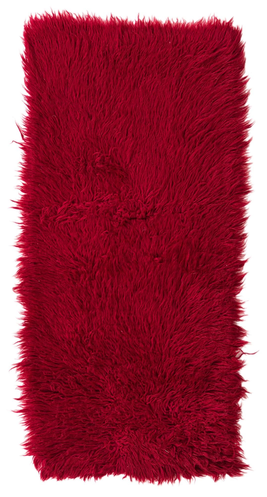 2' x 4' 2 Hand Knotted Moroccan Wool Runner Rug