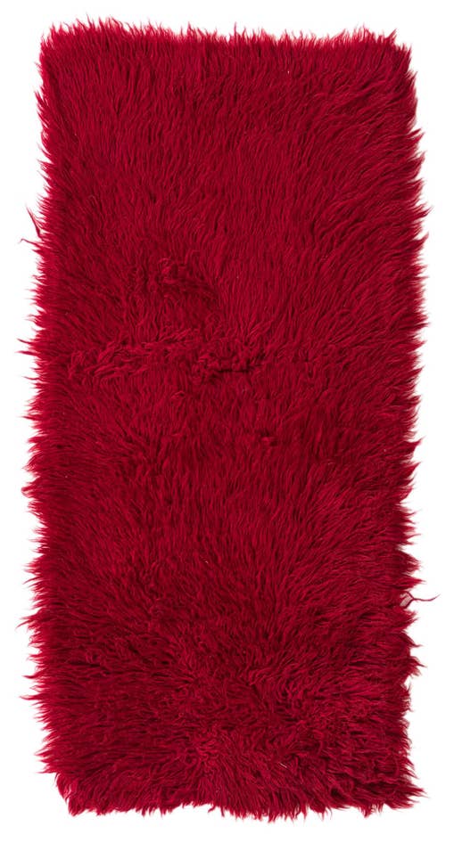 Detail image of 2' x 4' 2 Hand Knotted Moroccan Wool Runner Rug
