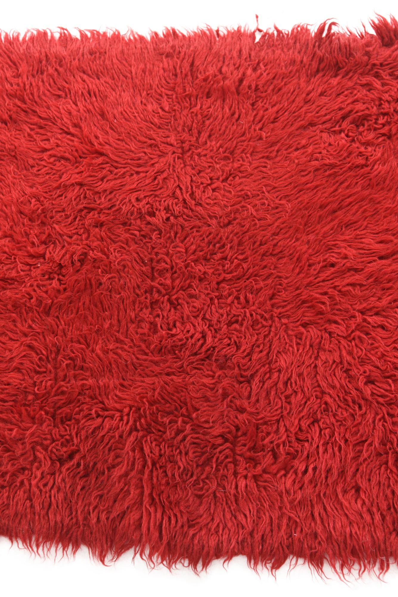 2' 3 x 4' 6 Hand Knotted Moroccan Wool Runner Rug