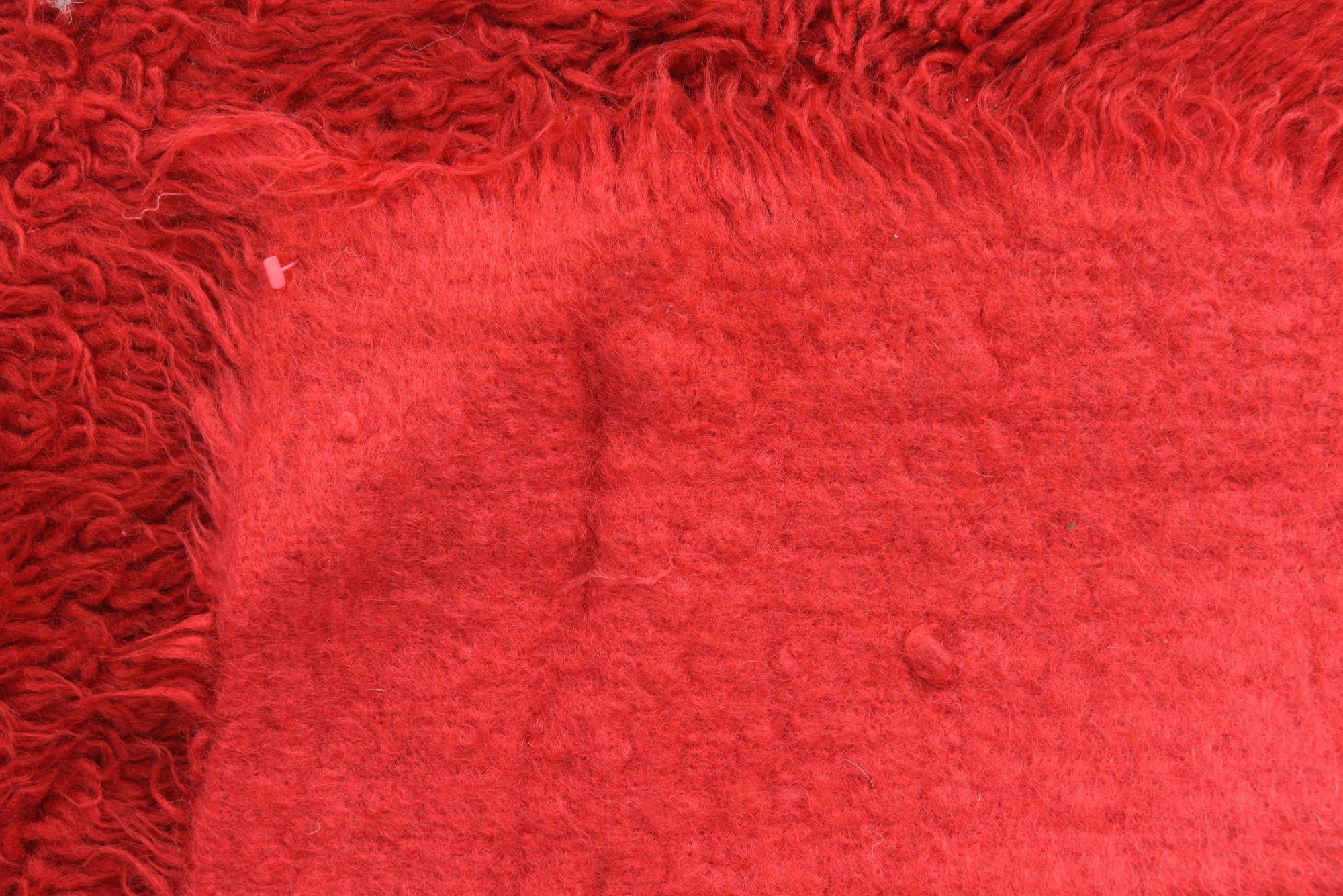 2' 3 x 4' 6 Hand Knotted Moroccan Wool Runner Rug