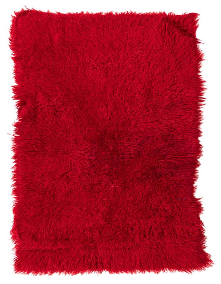 Detail image of 2' 3 x 4' 6 Hand Knotted Moroccan Wool Runner Rug