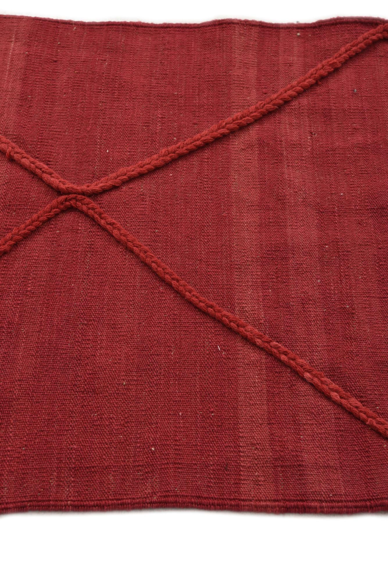 2' 8 x 9' 9 Hand Knotted Moroccan Wool Runner Rug