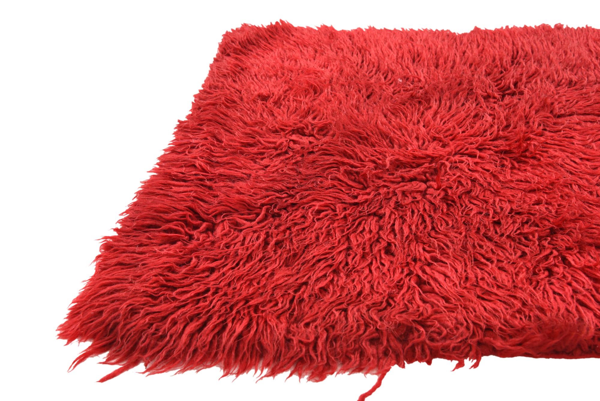 2' x 4' Hand Knotted Moroccan Wool Runner Rug