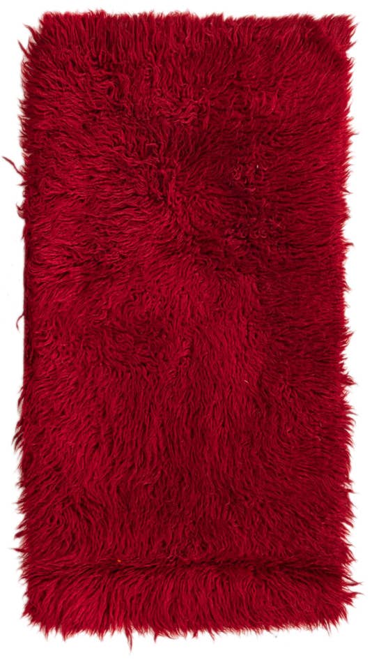 Detail image of 2' x 4' Hand Knotted Moroccan Wool Runner Rug