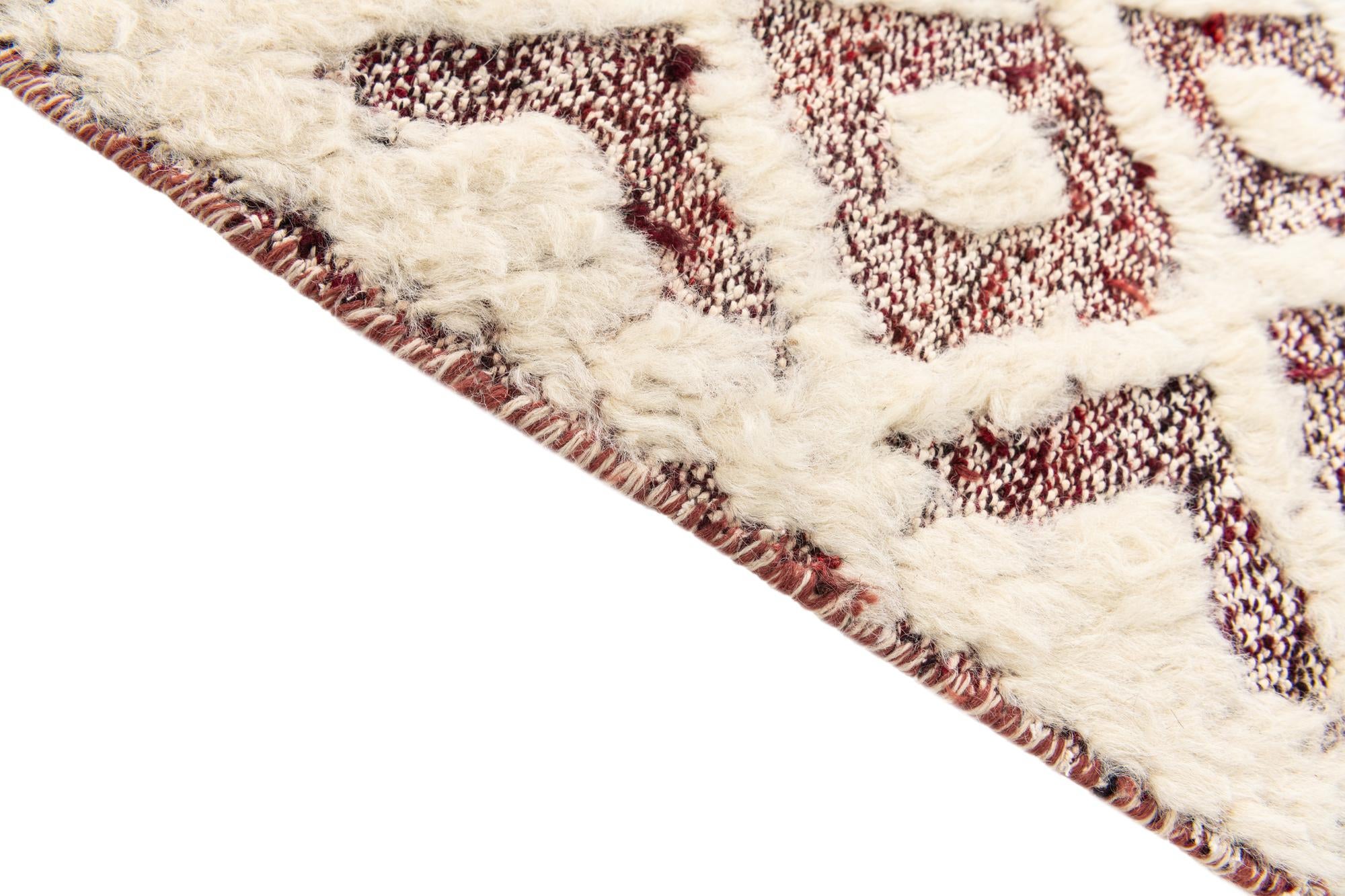 2' 5 x 8' 5 Hand Knotted Moroccan Wool Runner Rug
