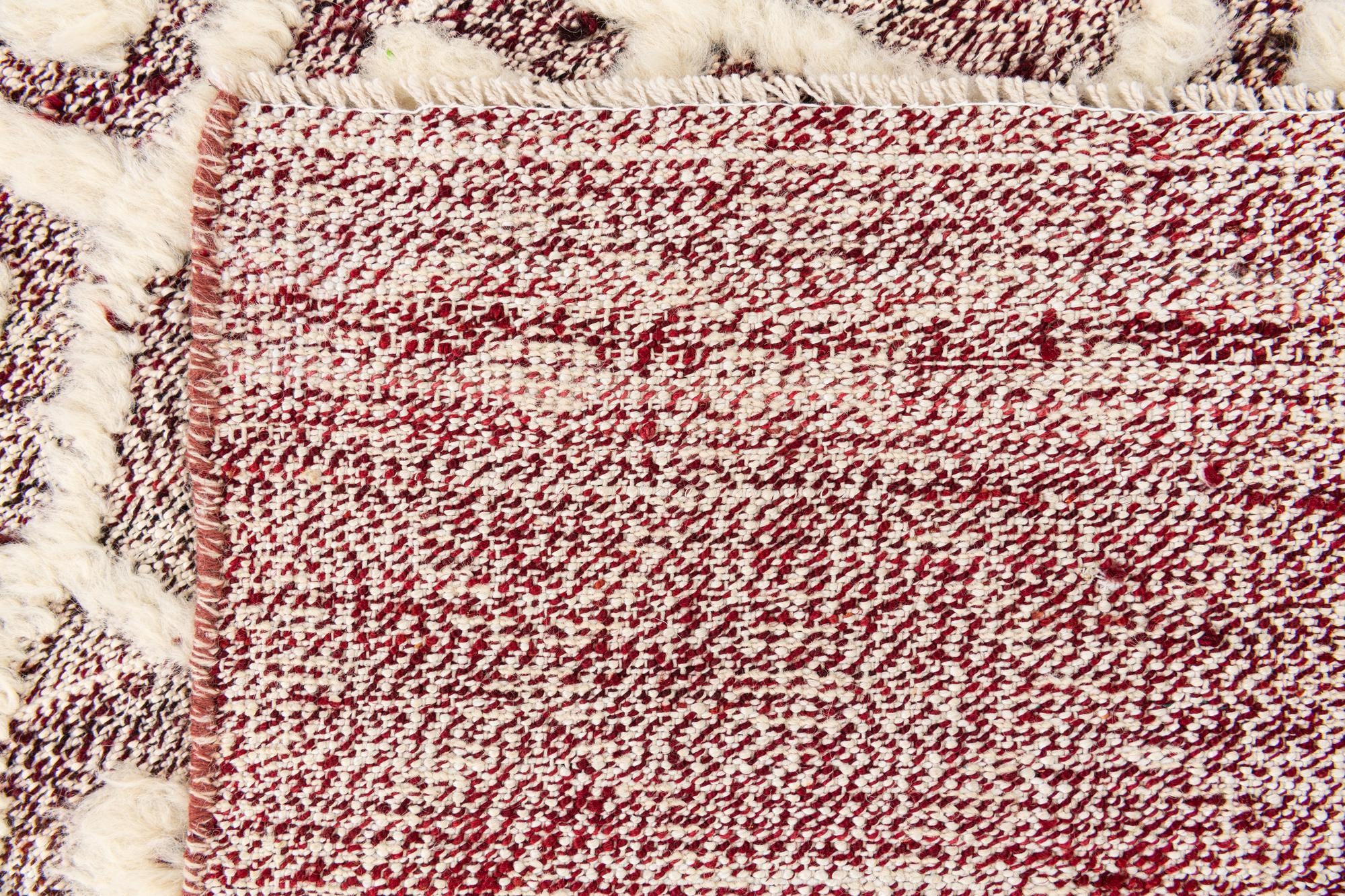2' 5 x 8' 5 Hand Knotted Moroccan Wool Runner Rug