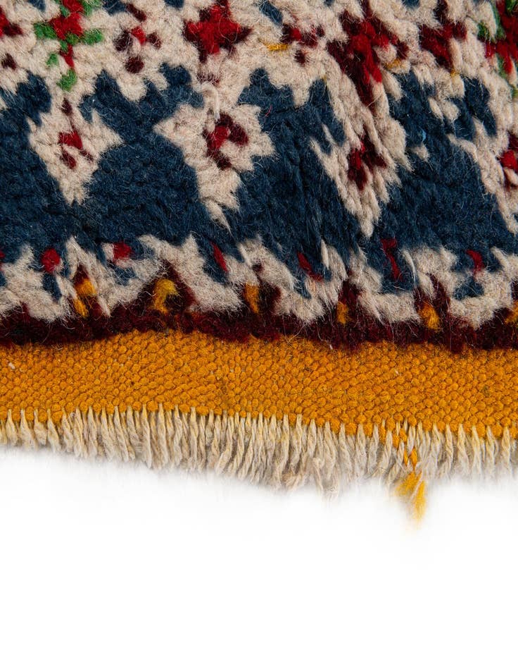 Detail image of 3' 8 x 17'  Hand Knotted Moroccan Wool Runner Rug