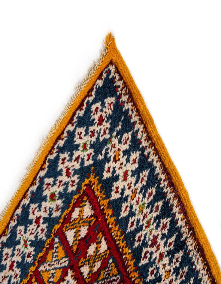 Detail image of 3' 8 x 17' Hand Knotted Moroccan Wool Runner Rug